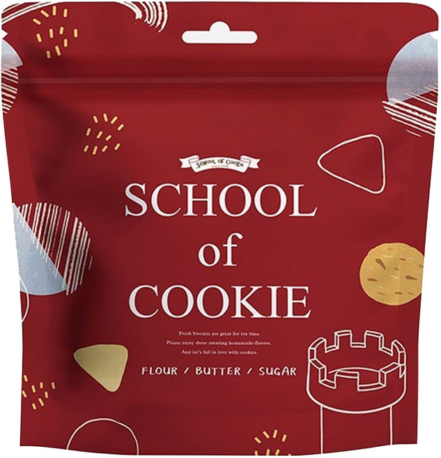 School of Cookie 台灣優格餅乾學院 天然奶油 巧克力奶酥餅乾, 1包, 130g