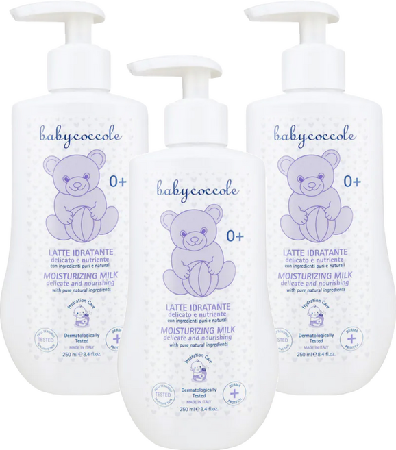 babycoccole 寶貝可可麗 清爽保濕乳液 0歲以上適用, 250ml, 3瓶