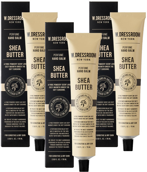 W.DRESSROOM 多麗絲 香氛護手霜 乳木果油, 75ml, 3個