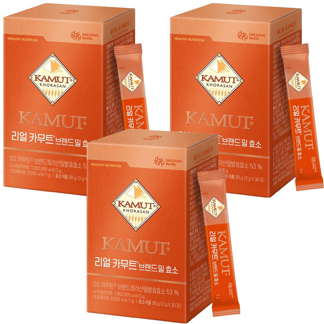 DAESANG Wellife KAMUT 卡姆小麥酵素隨身包, 3個, 90g