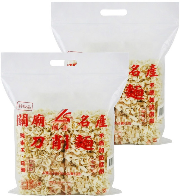 同正 關廟刀削麵, 1.2kg, 2包