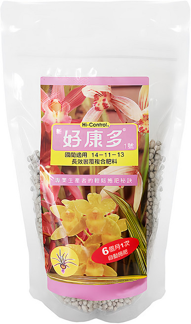 Hi-Control 好康多 1號 國蘭專用 長效裏覆複合肥料, 1包, 350g