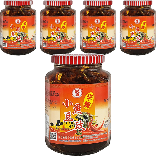 良泉 小魚豆鼓 辛辣, 400g, 5罐