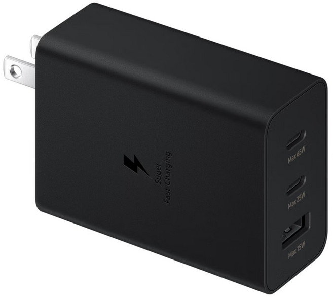 三星 Adidas Samba 聯名保護殼 65W 3 Ports 充電器 Fast Charging USB-A + USB-C 黑色 T6530