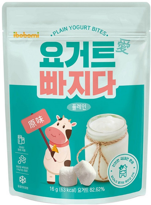 ibobomi 乳酸菌優格點心, 原味, 16g, 1包