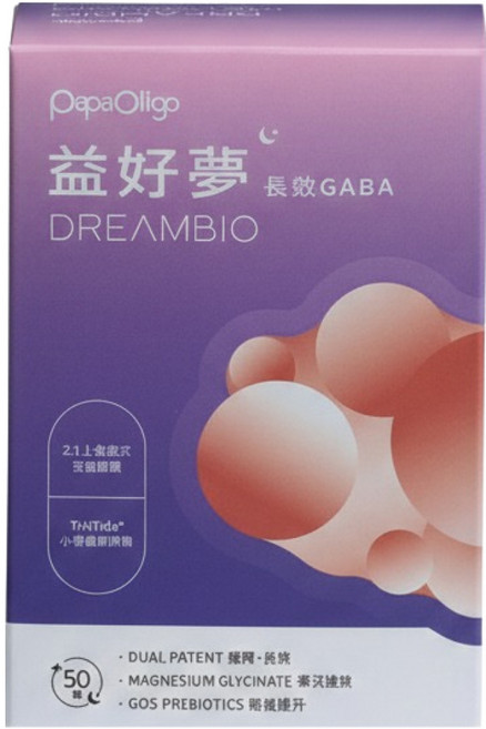 Papa Oligo 糖老爹 益好夢長效GABA膠囊, 500mg, 50顆, 1盒