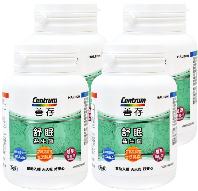 Centrum 善存 舒眠益生菌, 30顆, 4罐