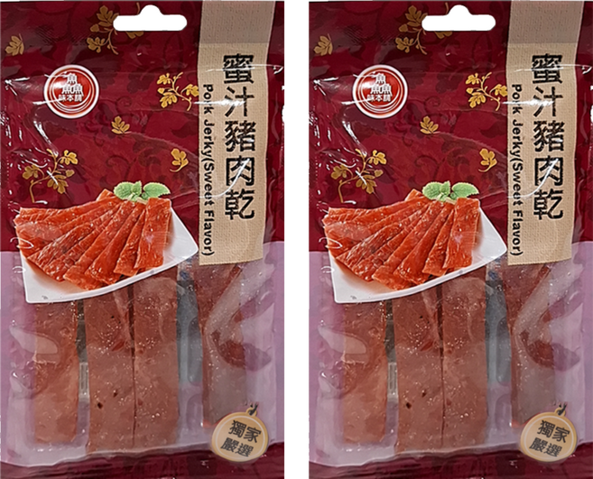長松食品 鱻味本舖 蜜汁豬肉乾, 50g, 2包