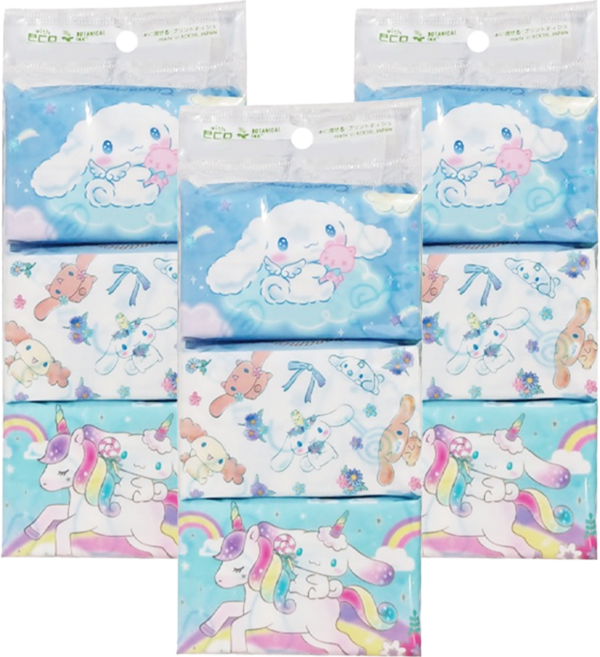 Cinnamoroll 大耳狗喜拿 面紙 20張, 6包, 3組