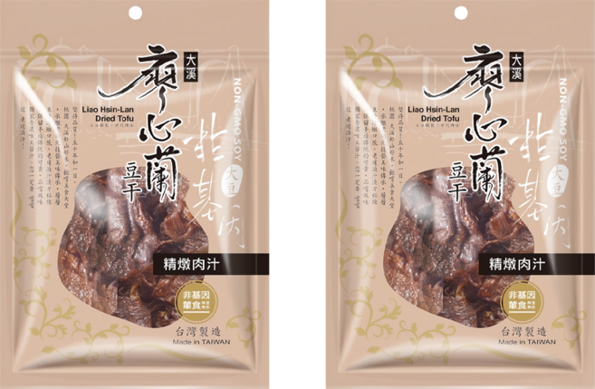 大溪廖心蘭豆干 非基改 精燉肉汁, 110g, 2包