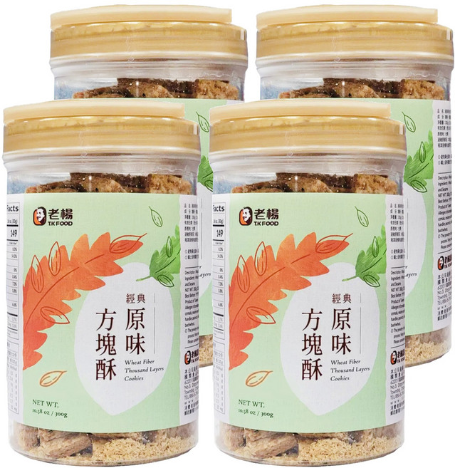 老楊 經典原味方塊酥, 300g, 4罐