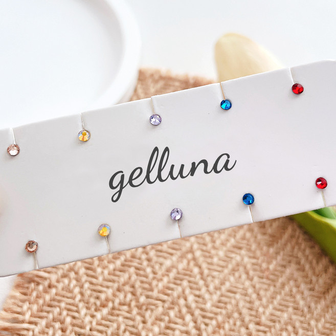gelluna 女性用 2mm 醫療鋼圓形彩色扁平方晶鋯石基本簡約槓鈴耳環 超迷你5款 x 2入 + 2格收納盒組 P-50