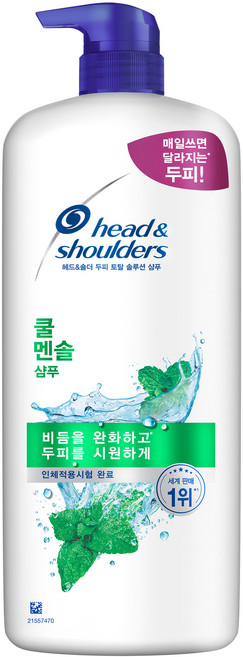 head&shoulders 海倫仙度絲 頭皮全效解決方案洗髮精 酷涼薄荷, 1.2L, 1個