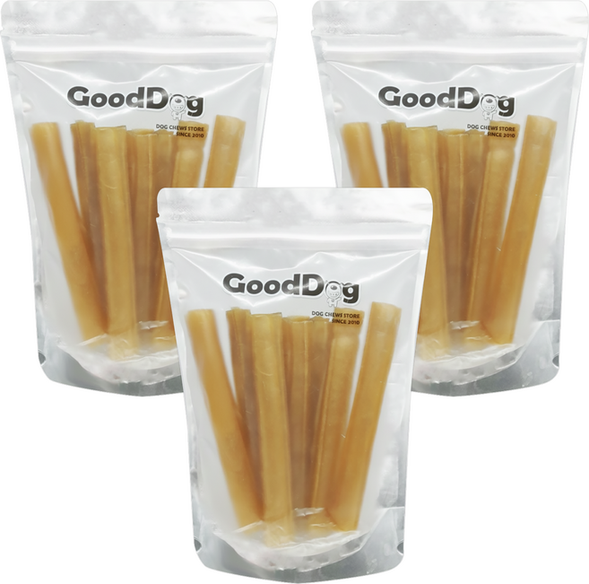 GoodDog 古德狗 磨磨牛系列商品 5吋積木棒, 原味, 200g, 3包
