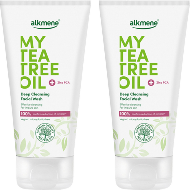 alkmene 歐珂蔓 台灣公司貨 我的茶樹精油潔顏凝膠 軟管, 150ml, 2條