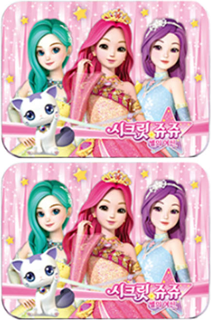Little Bling 珠珠的秘密之星星女神兒童指甲油 3件組, 奶油綠色+奶油粉色+奶油黃色, 2組