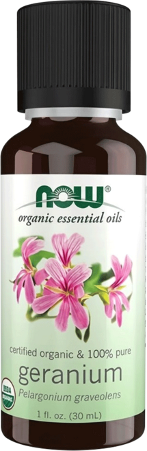 NOW Foods 美國有機認證純天竺葵精油, 30ml, 1瓶, 天竺葵