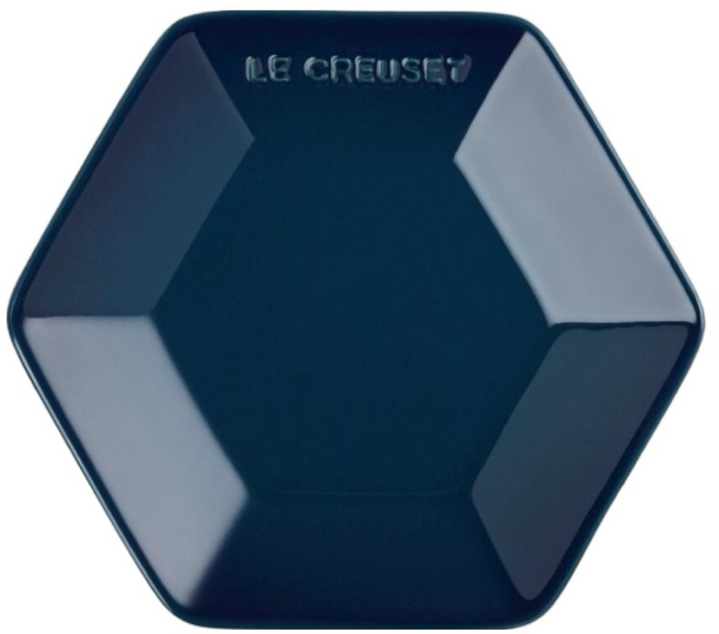 LE CREUSET 六角盤, 1個, 極光午夜藍