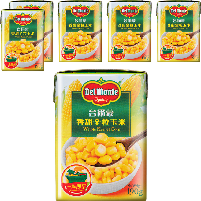 Del Monte 香甜全粒玉米, 190g, 6罐