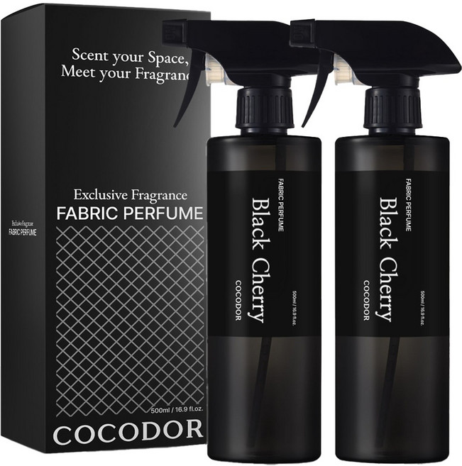 COCODOR 珂珂朵爾 織物香氛除臭劑 黑櫻桃 正裝, 2個, 500ml