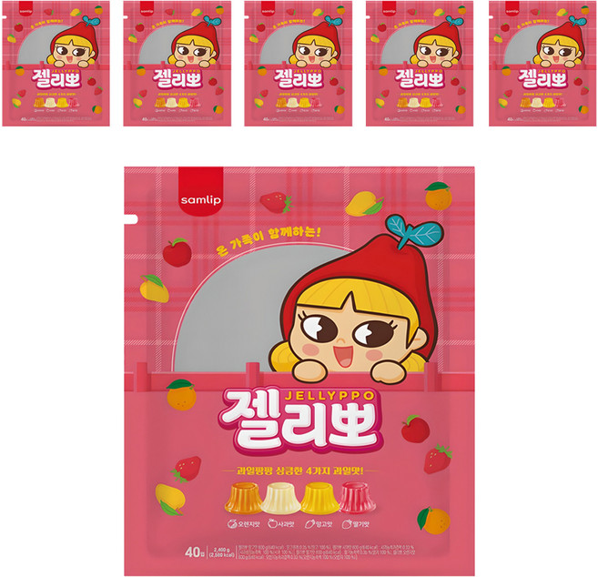 samlip 三立 Jellyppo 40入, 2.4kg, 6個