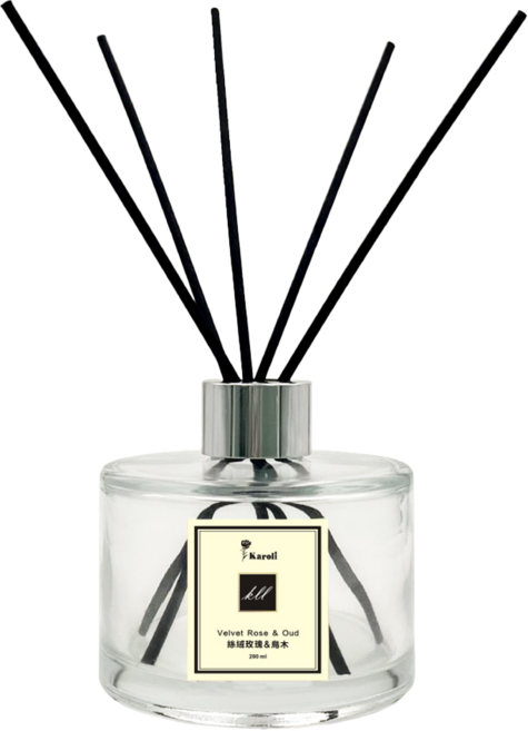 Karoli 卡蘿萊 經典璀璨香氛擴香瓶, 絲絨玫瑰&烏木, 200ml, 1件
