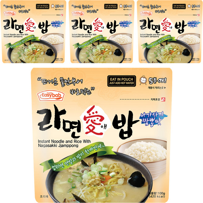 Easy bab 拉麵愛飯 長崎炒麵口味, 100g, 4個