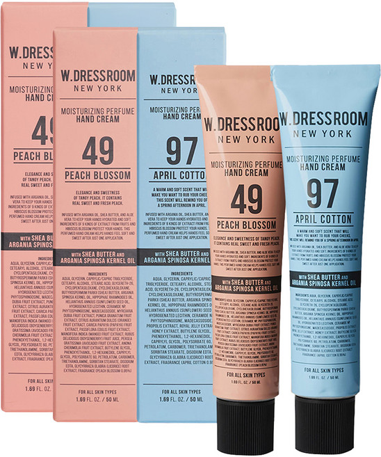 W.DRESSROOM 多麗絲 香氛護手霜 50ml 套組 49 蜜桃 + 97 四月棉, 2組