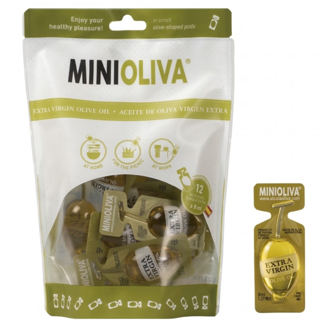 MINIOLIVA 特級初榨橄欖油隨身包 12入, 96ml, 1包