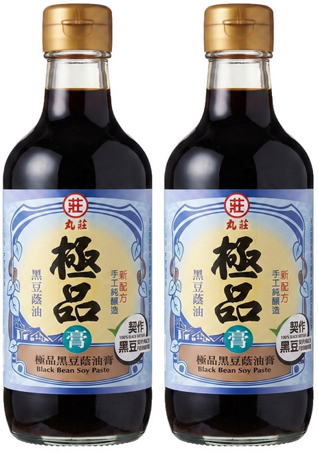 丸莊醬油 極品黑豆蔭油膏, 350g, 2瓶