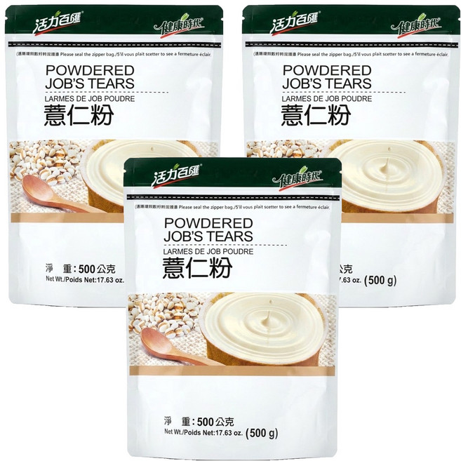 健康時代 薏仁粉 500g, 1入, 3包