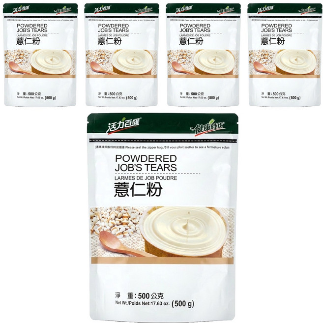 健康時代 薏仁粉 500g, 1入, 5包