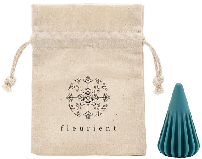 fleurient 芙樂莉 穴道按壓舒壓按摩球 筋絡按摩球 附收納袋, 錐形 藍綠色, 1顆