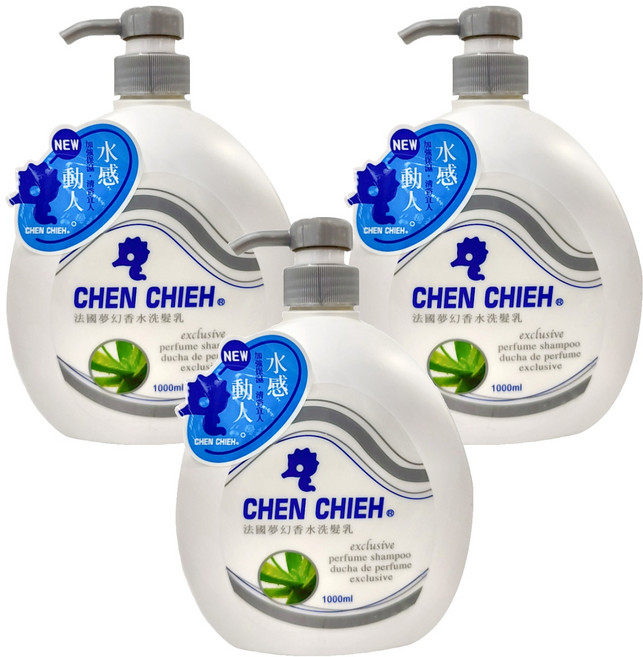 晨捷 夢幻香水洗髮乳, 1L, 3瓶