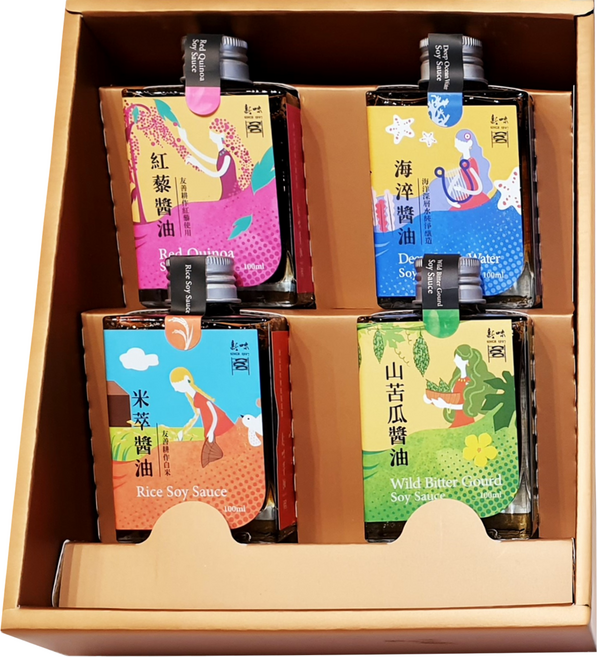 新味醬油 洄瀾禮盒, 400ml, 1盒