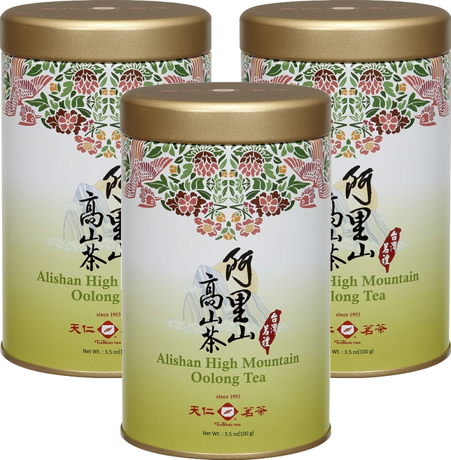 天仁茗茶 台灣茗禮阿里山茶, 100g, 1入, 3罐