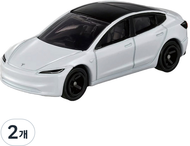 TOMICA 98 特斯拉 Model 3 迷你車公仔, 2個