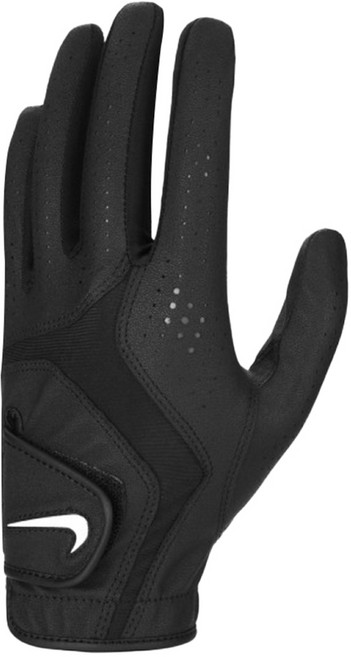 NIKE 耐吉 男款 DURA FEEL X GG 高爾夫手套 N1003533091SL, 黑色, 1個