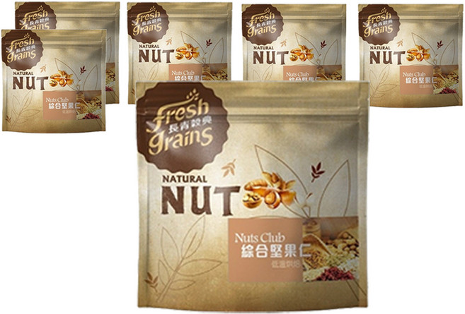 fresh grains 長青穀典 Nuts Club 綜合堅果仁, 300g, 6包