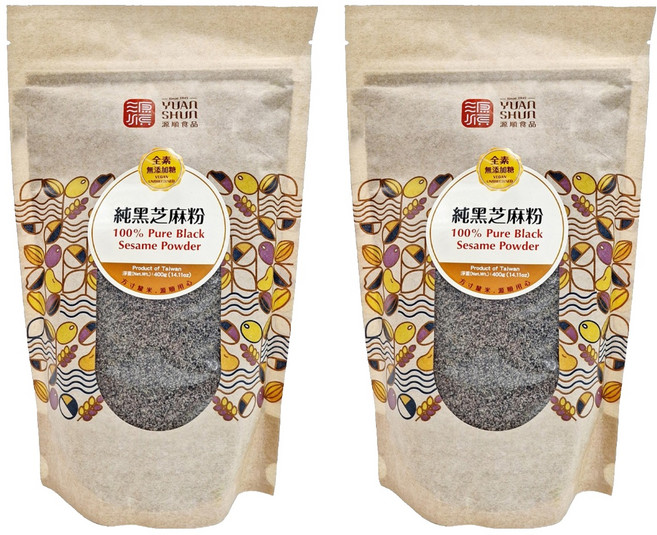 源順食品 純黑芝麻粉, 400g, 2包