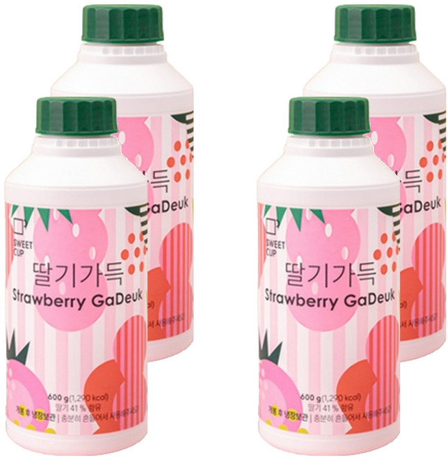 SWEET CUP 滿滿草莓, 600g, 4個
