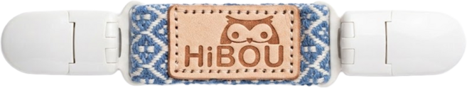 HiBOU 喜福 緹花織帶萬用短夾, 海松藍, 1個