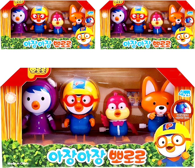 Pororo 淘氣小企鵝 蹣跚學步玩具4件組, 隨機出貨, 3個