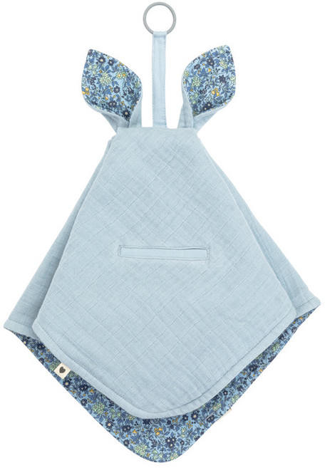 BIBS Liberty CuddleCloth 袋鼠安撫巾, 1個, 寶貝藍