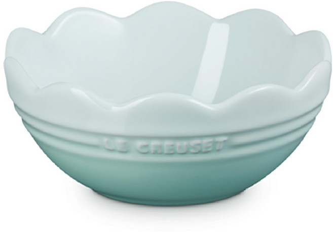 LE CREUSET 蕾絲花型碗, 冰川綠, 1個