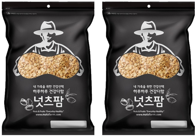 NUTS FARM 美國產烘烤花生碎, 1kg, 2個