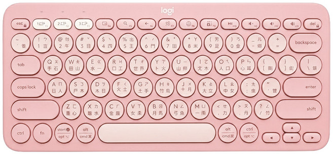 logitech 羅技 K380S 跨平台 Bluetooth 鍵盤 玫瑰粉 YR0091 製造商軸 Membrane Mini(65%以下) RGB 背光 多重配對