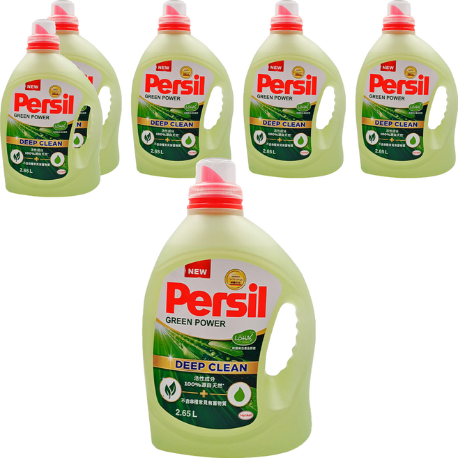 Persil 寶瀅 台灣公司貨 植純粹洗衣凝露, 2.65L, 1桶, 6桶