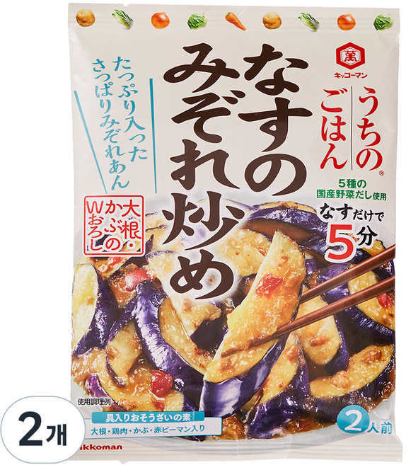 KIKKOMAN 龜甲萬 Utsunomikoukou 炒茄子醬, 2個, 135g