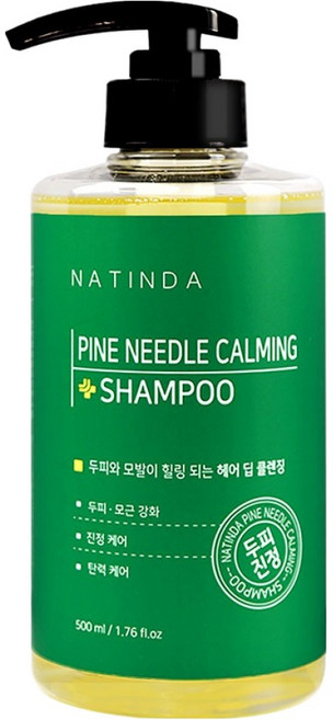 NATINDA 鎮靜舒緩洗髮精 嬰兒爽身粉香, 500ml, 1個
